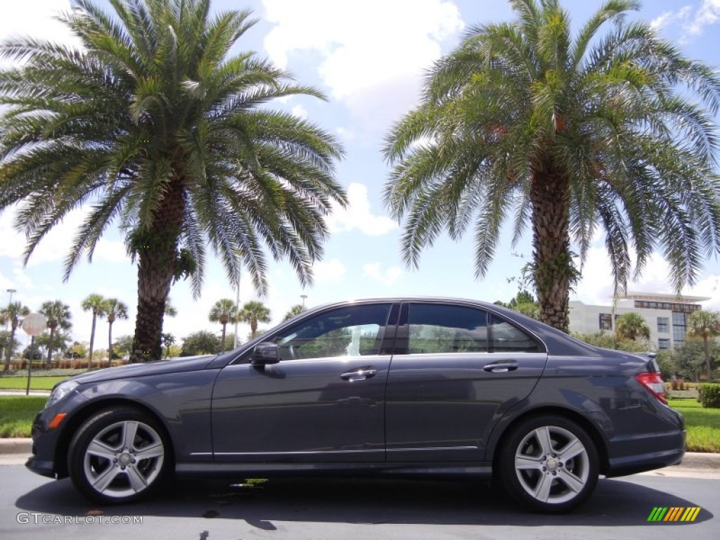 2010 C 300 Sport - Steel Grey Metallic / Black photo #1