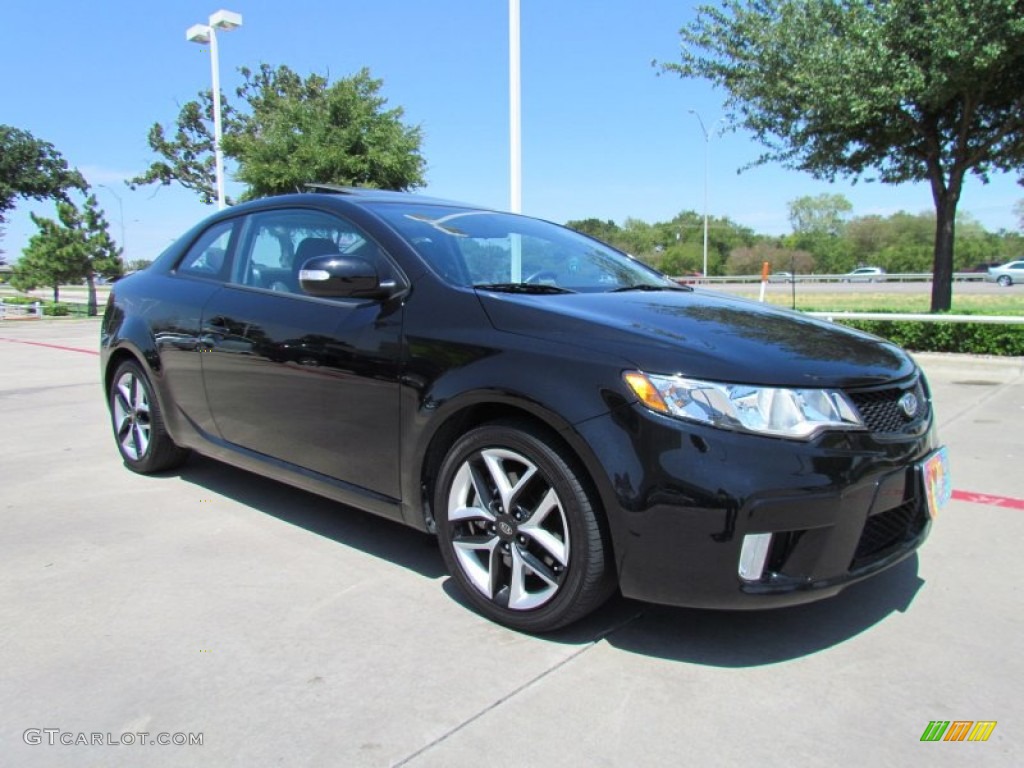 Ebony Black 2010 Kia Forte Koup SX Exterior Photo #53208542