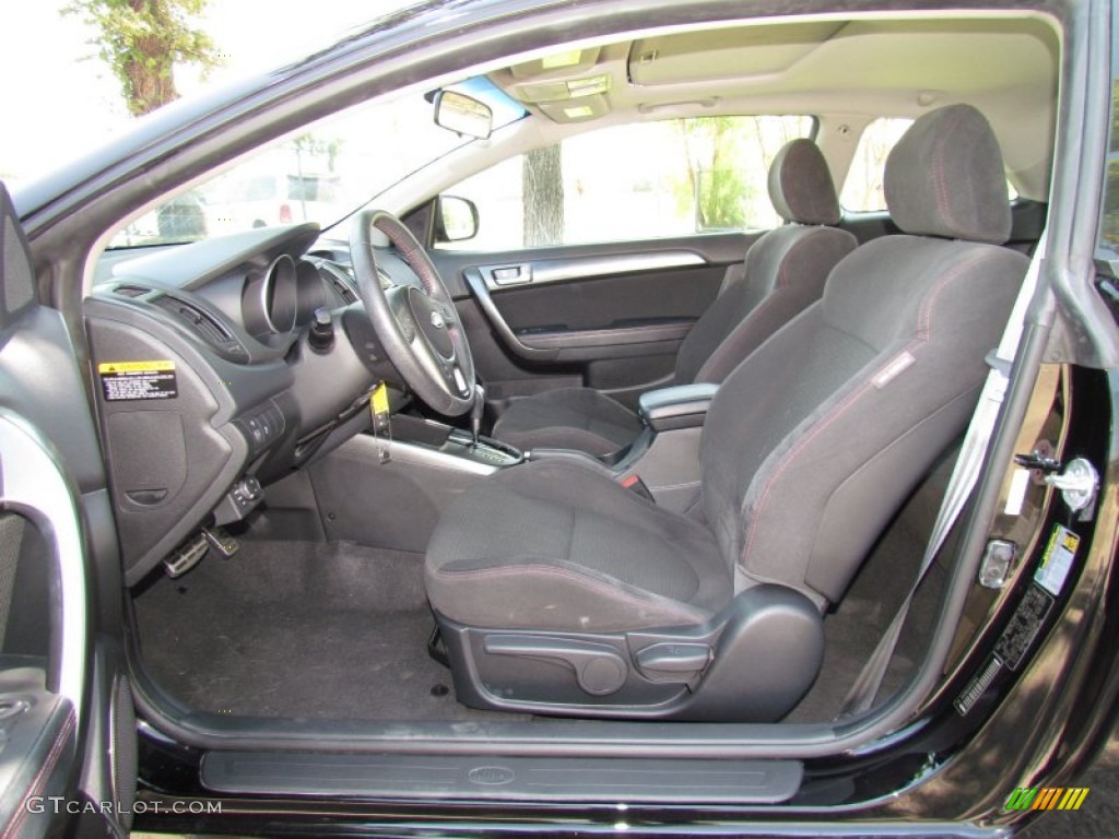 Black Sport Interior 2010 Kia Forte Koup SX Photo #53208569