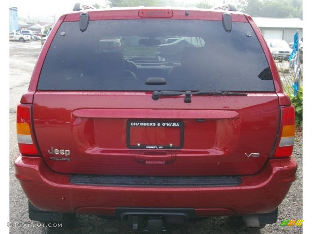 2004 Grand Cherokee Limited 4x4 - Inferno Red Pearl / Dark Slate Gray photo #10