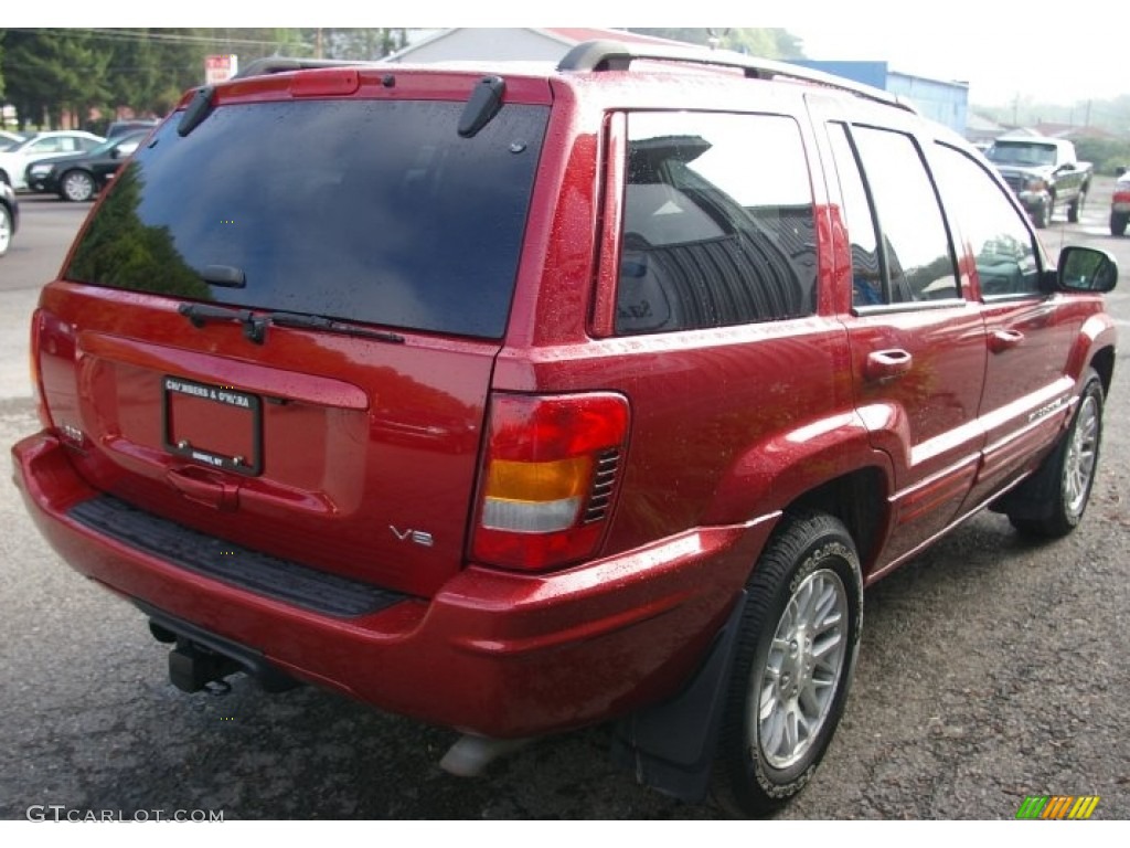 2004 Grand Cherokee Limited 4x4 - Inferno Red Pearl / Dark Slate Gray photo #12