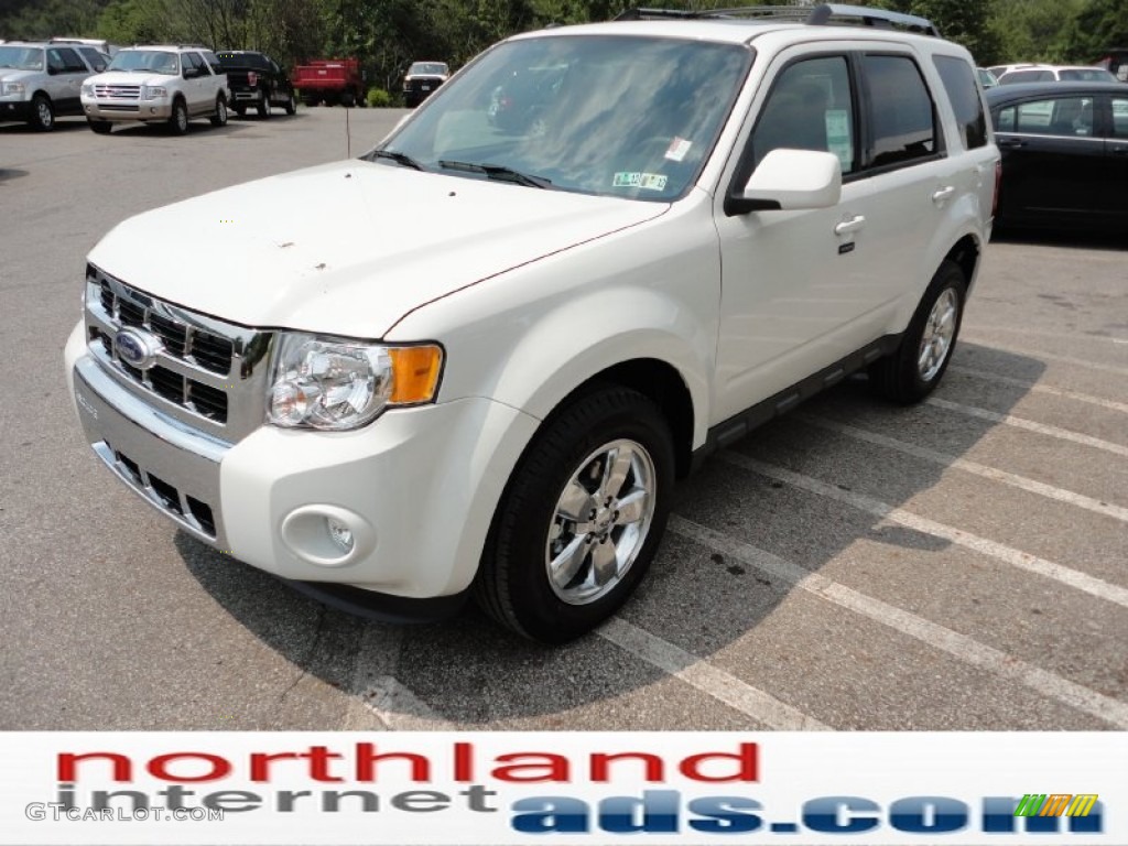 2012 Escape Limited 4WD - White Suede / Charcoal Black photo #4