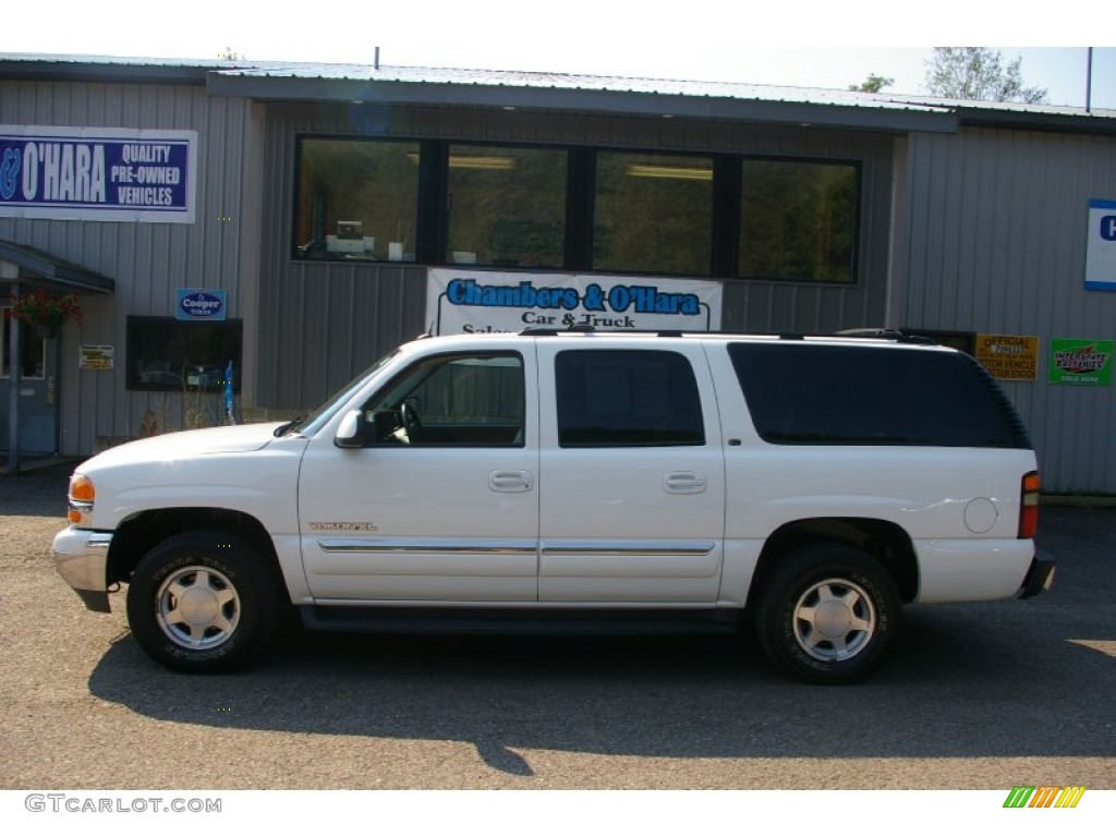 2004 Yukon SLT 4x4 - Summit White / Neutral/Shale photo #2