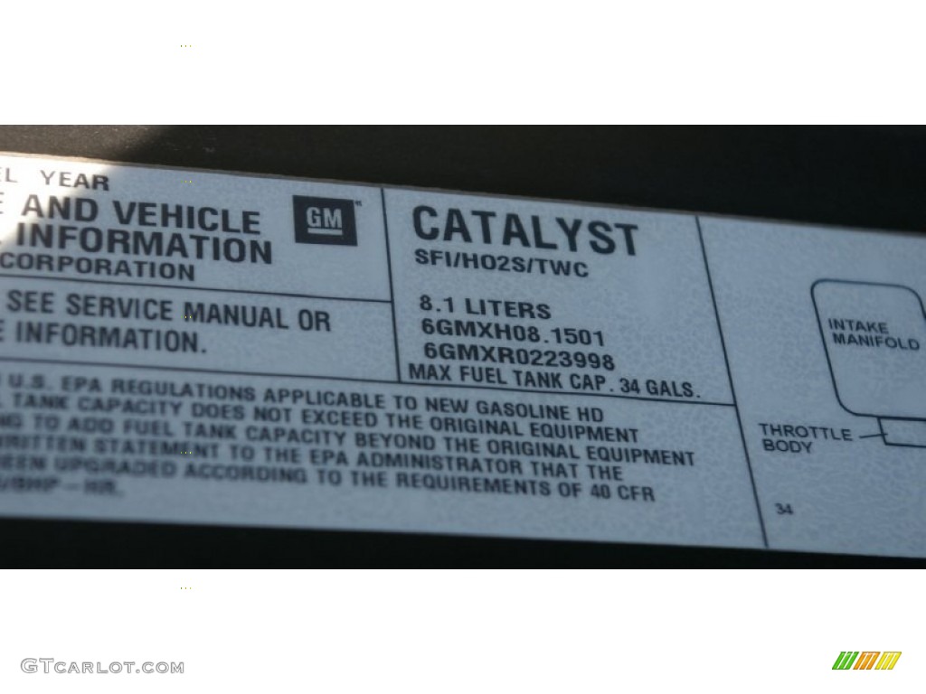 2006 Chevrolet Silverado 2500HD LT Crew Cab 4x4 Info Tag Photo #53209652