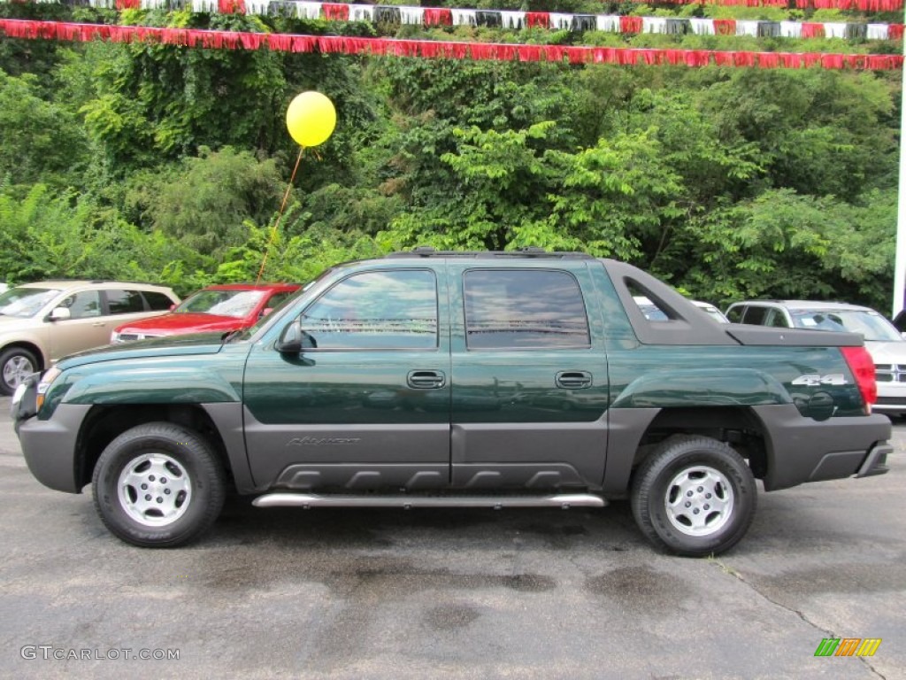 2004 Avalanche 1500 4x4 - Dark Green Metallic / Dark Charcoal photo #2