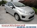 2011 Ingot Silver Metallic Ford Fiesta S Sedan  photo #2