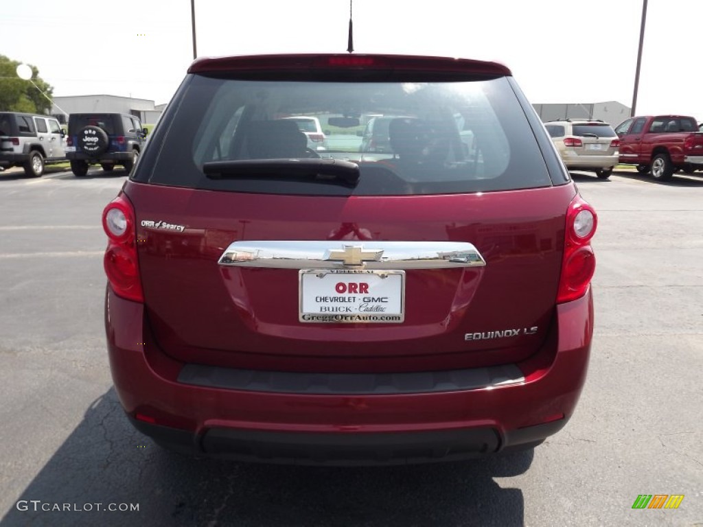 2010 Equinox LS - Cardinal Red Metallic / Jet Black/Light Titanium photo #6