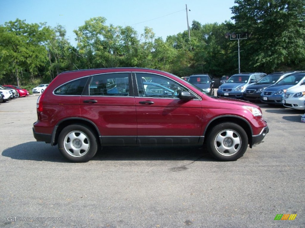 2009 CR-V LX 4WD - Tango Red Pearl / Gray photo #7