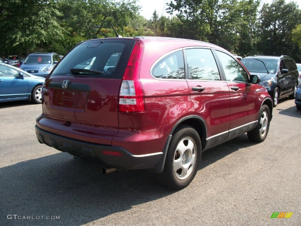 2009 CR-V LX 4WD - Tango Red Pearl / Gray photo #8