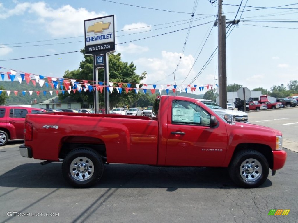 2011 Silverado 1500 Regular Cab 4x4 - Victory Red / Dark Titanium photo #1