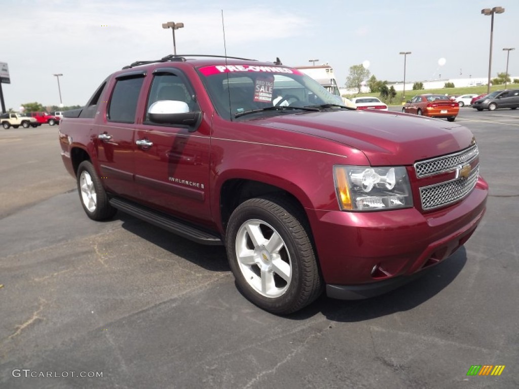 Deep Ruby Red Metallic 2008 Chevrolet Avalanche LT 4x4 Exterior Photo #53213978