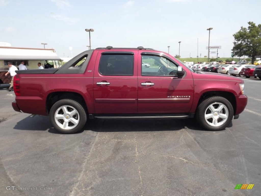 Deep Ruby Red Metallic 2008 Chevrolet Avalanche LT 4x4 Exterior Photo #53213987