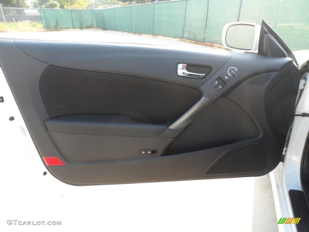 2012 Hyundai Genesis Coupe 2.0T Black Cloth Door Panel Photo #53214041