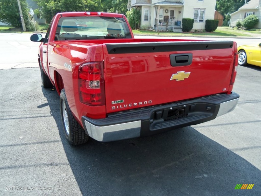 2011 Silverado 1500 Regular Cab 4x4 - Victory Red / Dark Titanium photo #7