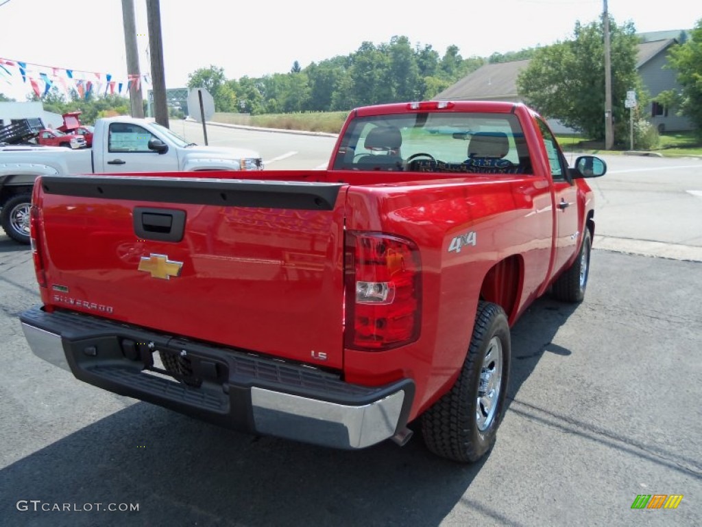 2011 Silverado 1500 Regular Cab 4x4 - Victory Red / Dark Titanium photo #8