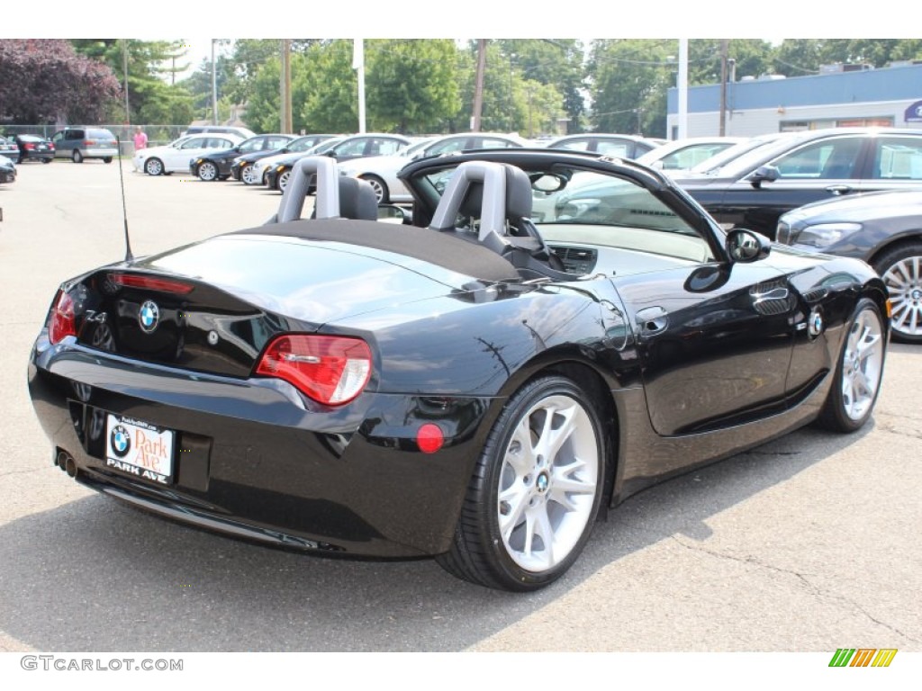 2008 Z4 3.0i Roadster - Jet Black / Black photo #5