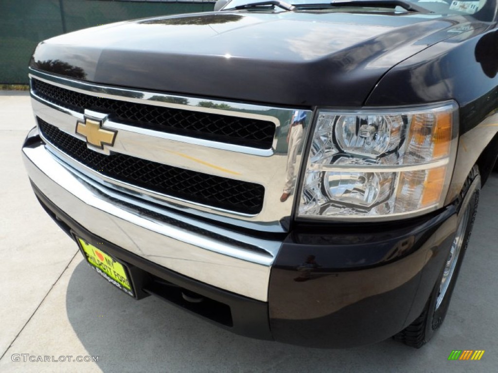 2008 Silverado 1500 LS Regular Cab 4x4 - Dark Cherry Metallic / Dark Titanium photo #11