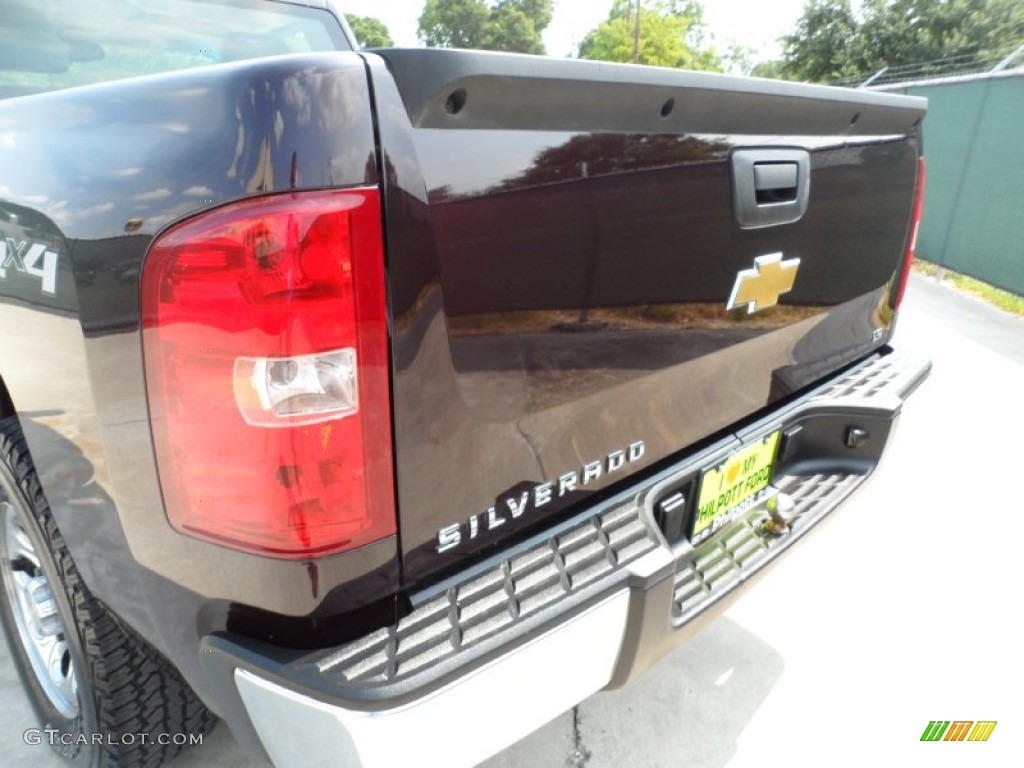 2008 Silverado 1500 LS Regular Cab 4x4 - Dark Cherry Metallic / Dark Titanium photo #22