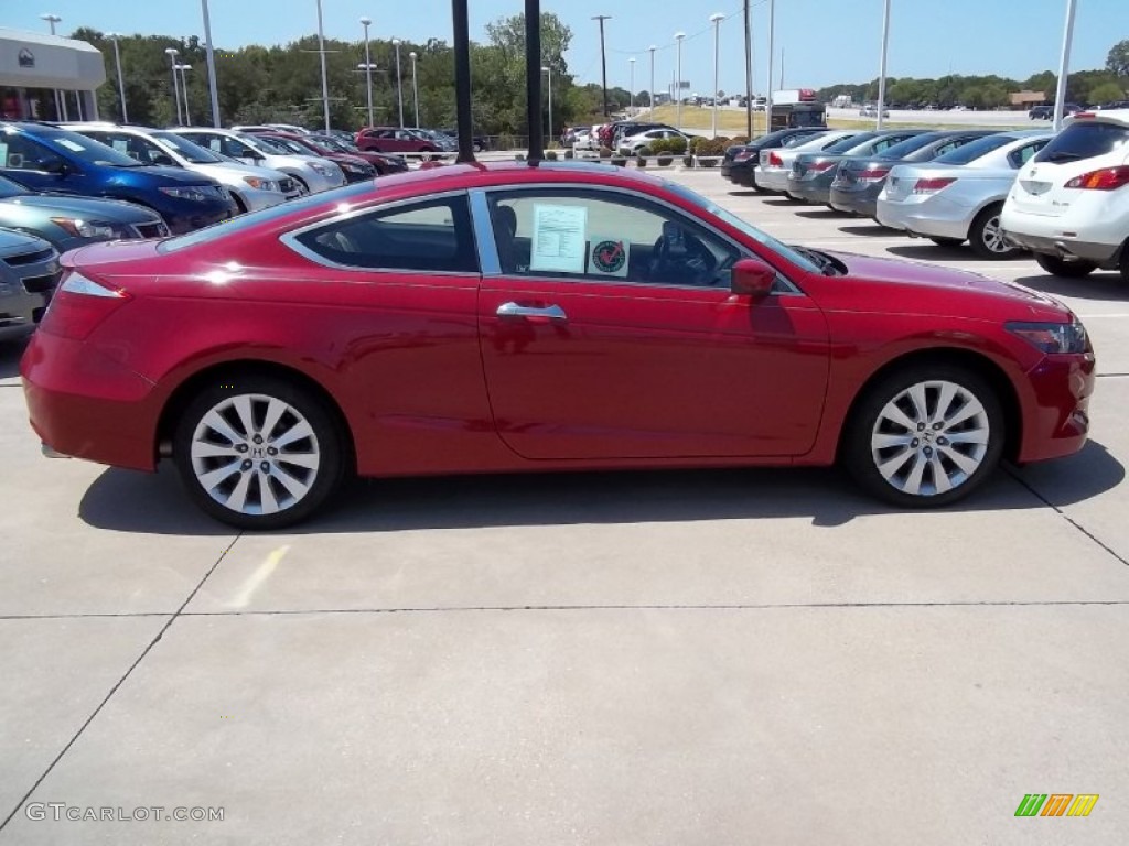2008 Accord EX-L V6 Coupe - San Marino Red / Ivory photo #4
