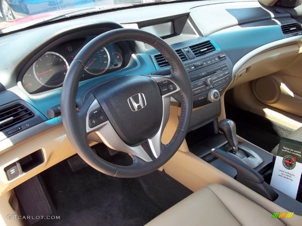 2008 Accord EX-L V6 Coupe - San Marino Red / Ivory photo #6