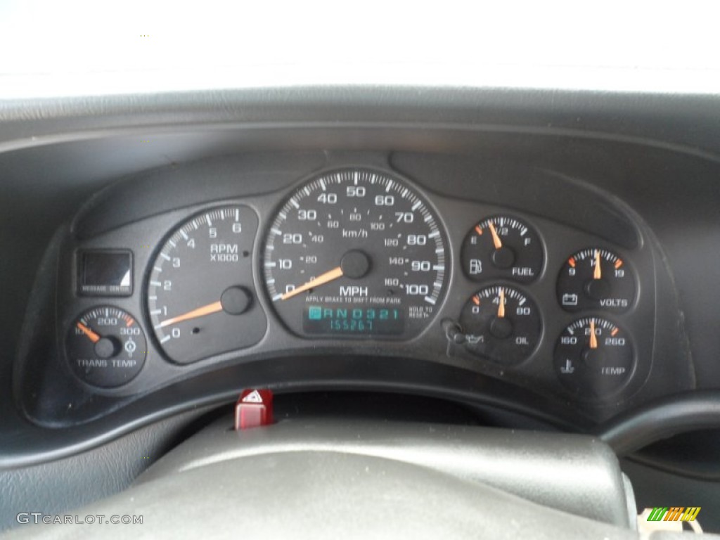 2002 Chevrolet Silverado 2500 LS Crew Cab 4x4 Gauges Photo #53218145