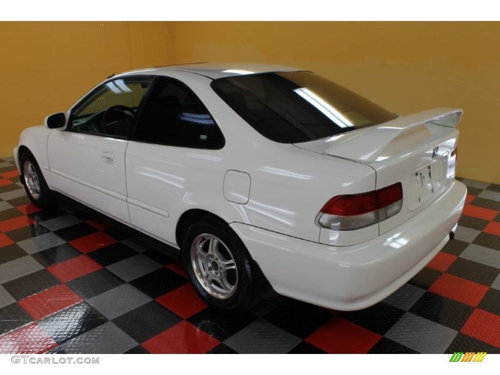 2000 Civic EX Coupe - Taffeta White / Dark Gray photo #3