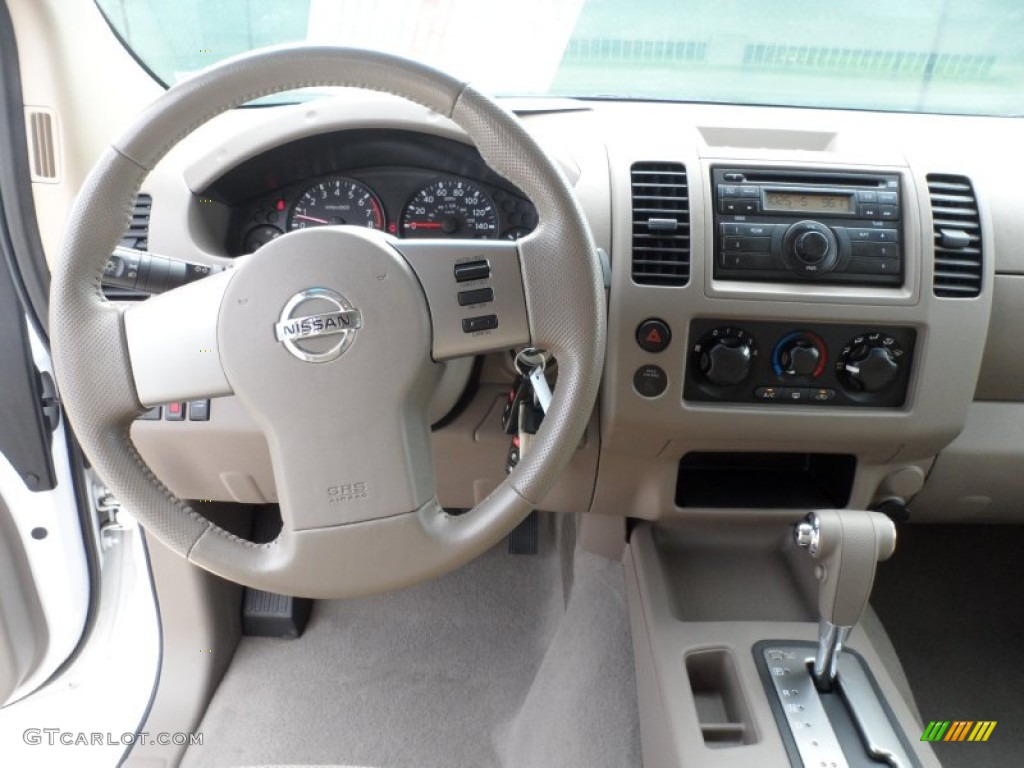 2008 Nissan Frontier SE Crew Cab Beige Dashboard Photo #53220656