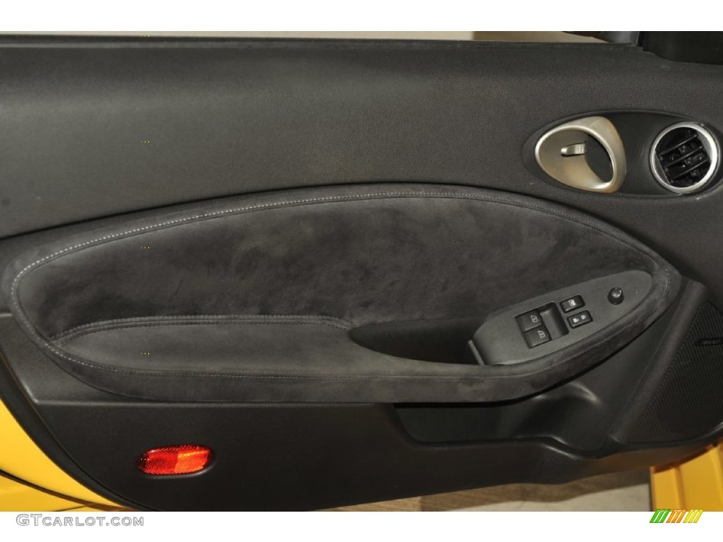 2009 Nissan 370Z Sport Touring Coupe Black Leather Door Panel Photo #53220935