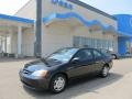 2001 Nighthawk Black Pearl Honda Civic LX Coupe  photo #1