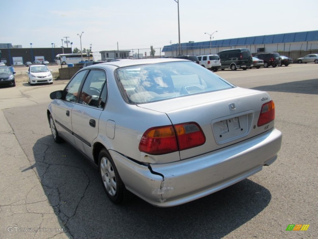 1999 Civic LX Sedan - Vogue Silver Metallic / Gray photo #3