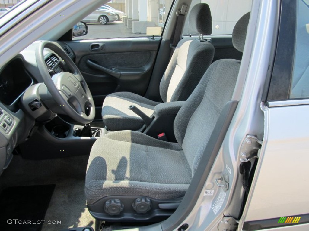 1999 Civic LX Sedan - Vogue Silver Metallic / Gray photo #11