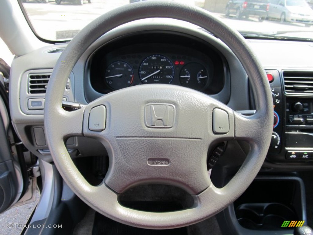 1999 Civic LX Sedan - Vogue Silver Metallic / Gray photo #15
