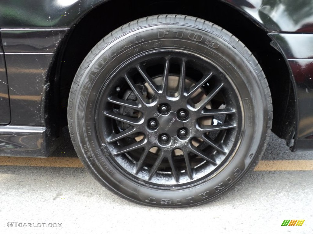 2000 Legacy GT Wagon - Black Granite Pearl / Gray photo #4