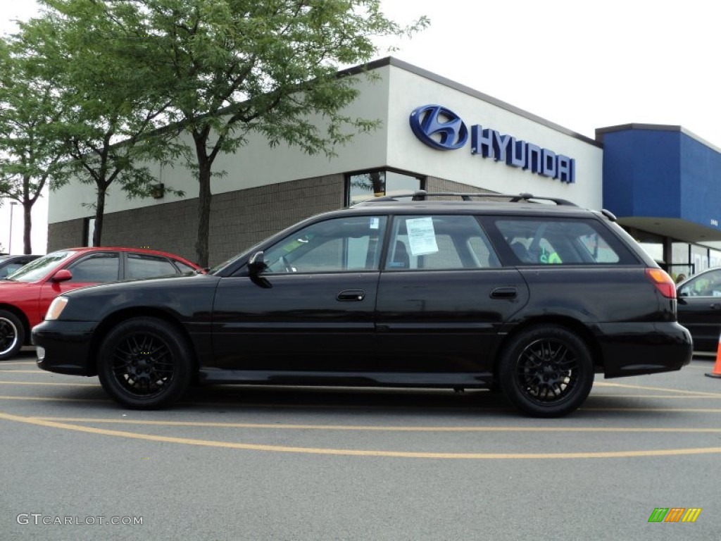 2000 Legacy GT Wagon - Black Granite Pearl / Gray photo #7