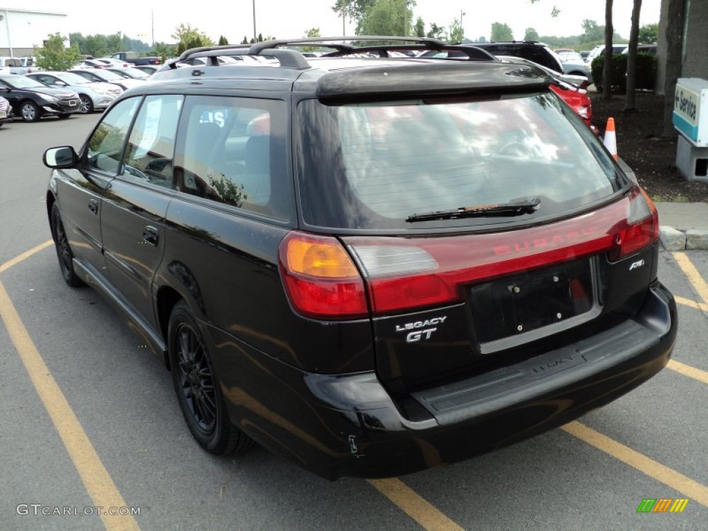 2000 Legacy GT Wagon - Black Granite Pearl / Gray photo #8