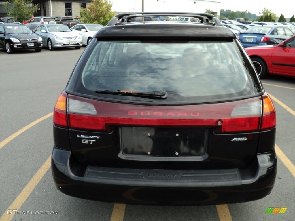 2000 Legacy GT Wagon - Black Granite Pearl / Gray photo #9