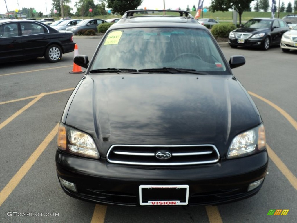2000 Legacy GT Wagon - Black Granite Pearl / Gray photo #13