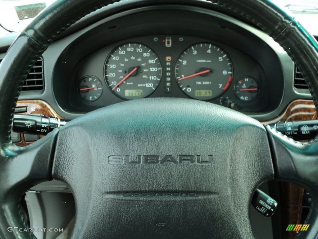 2000 Legacy GT Wagon - Black Granite Pearl / Gray photo #35