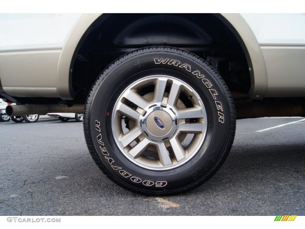 2005 F150 Lariat SuperCab 4x4 - Oxford White / Tan photo #19