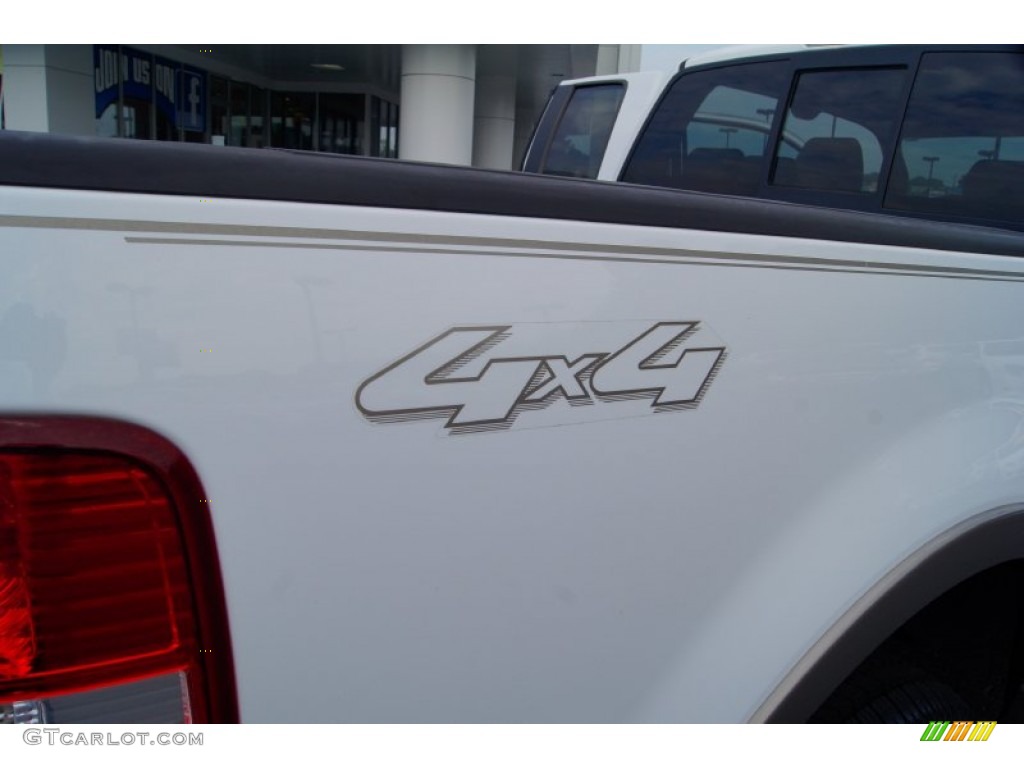 2005 F150 Lariat SuperCab 4x4 - Oxford White / Tan photo #20