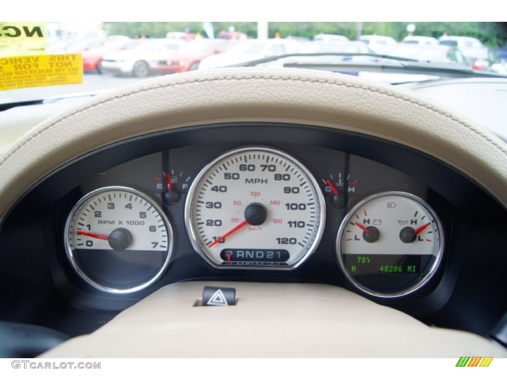2005 F150 Lariat SuperCab 4x4 - Oxford White / Tan photo #25
