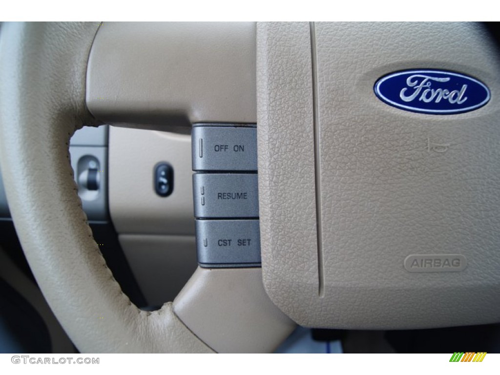 2005 F150 Lariat SuperCab 4x4 - Oxford White / Tan photo #27