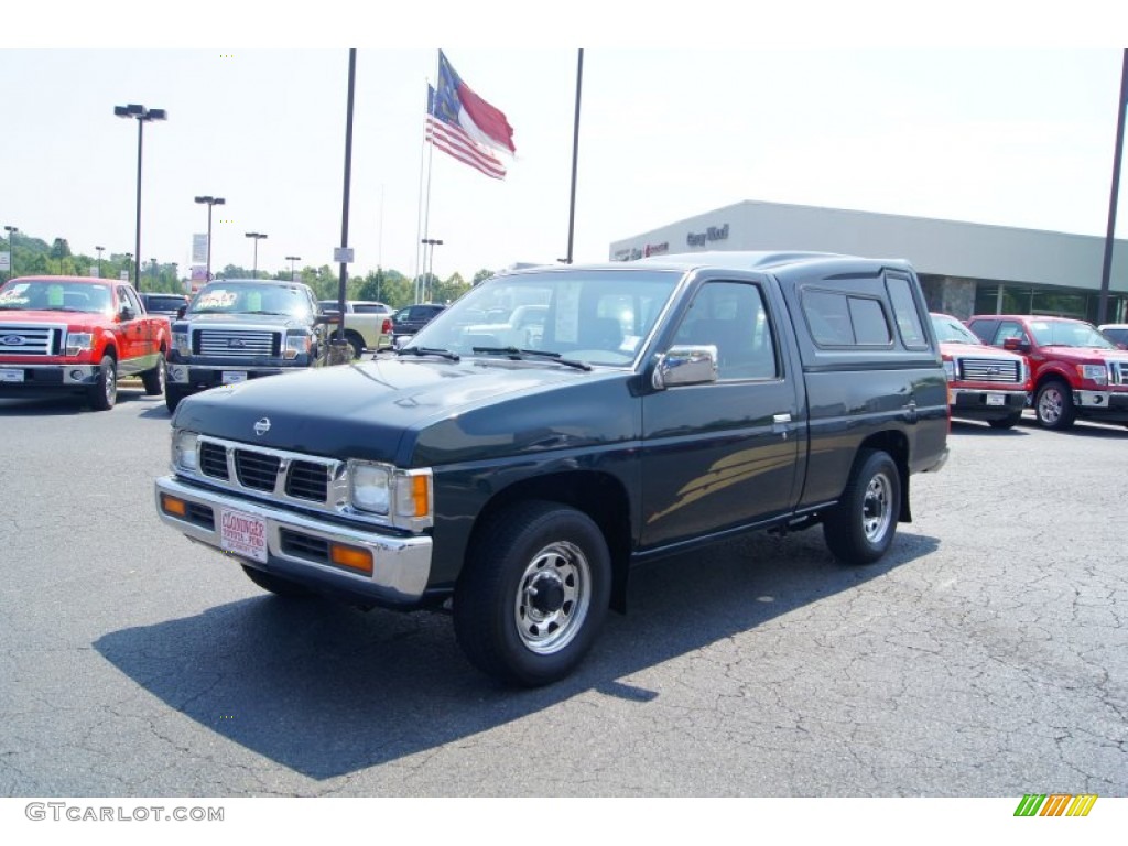 1994 Hardbody Truck XE Regular Cab - Black Emerald Pearl Metallic / Gray photo #6