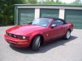 2008 Dark Candy Apple Red Ford Mustang V6 Premium Convertible  photo #1