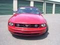 2008 Dark Candy Apple Red Ford Mustang V6 Premium Convertible  photo #2