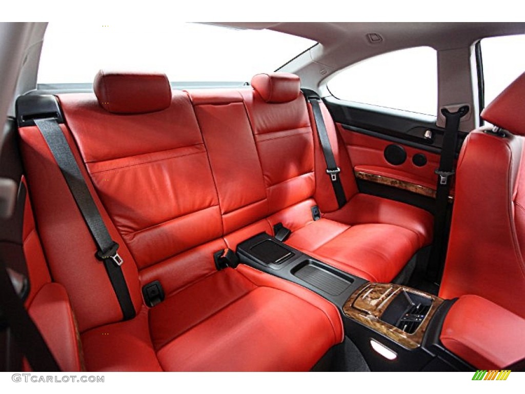 2008 3 Series 328xi Coupe - Alpine White / Coral Red/Black photo #11
