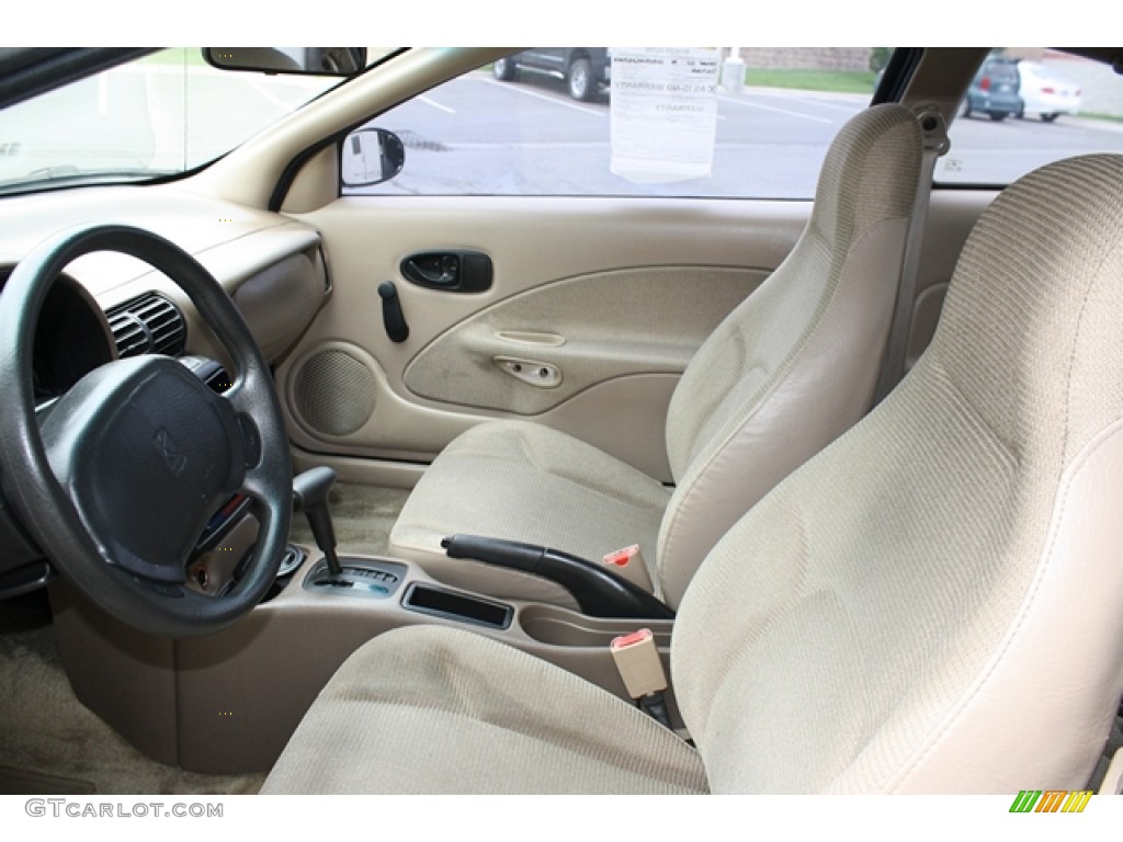 Tan Interior 1999 Saturn S Series SC1 Coupe Photo #53227695