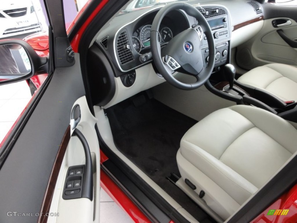 Parchment Interior 2011 Saab 9-3 2.0T Sport Sedan Photo #53228631