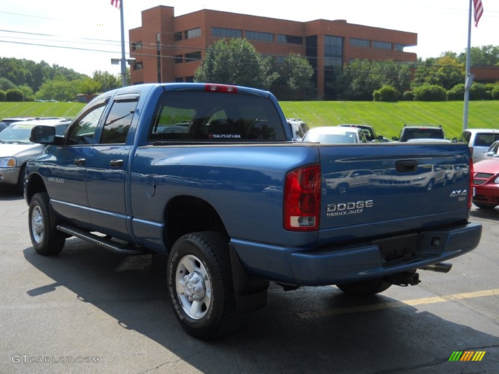 2003 Ram 2500 SLT Quad Cab 4x4 - Atlantic Blue Pearl / Dark Slate Gray photo #13