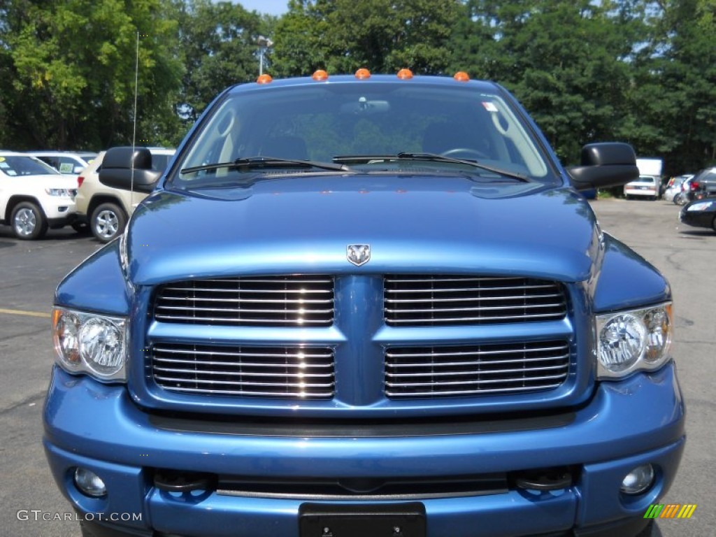 2003 Ram 2500 SLT Quad Cab 4x4 - Atlantic Blue Pearl / Dark Slate Gray photo #16